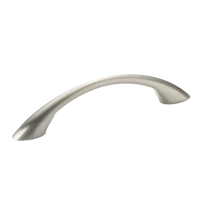 Modern Metal Brushed Nickel Bow Pull - 6501