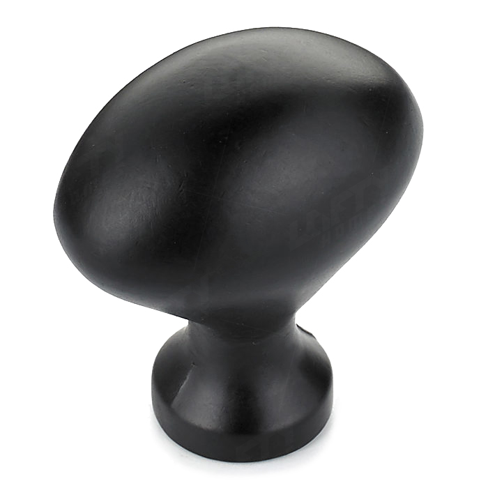 Traditional Metal Matte Black Knob - 4443