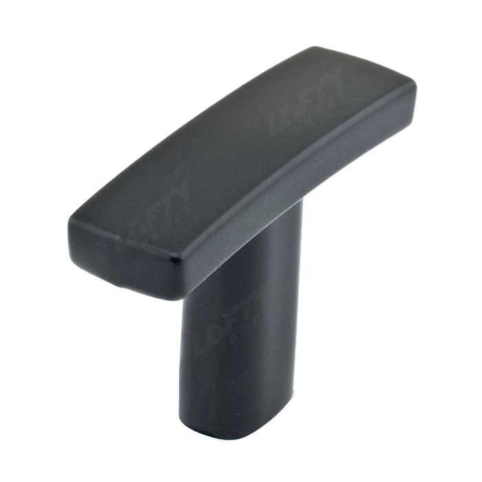 Transitional Metal Matte Black Knob - 650