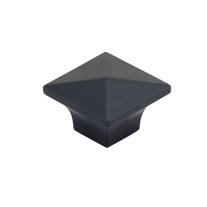 Modern Metal Matte Black Knob - 5308