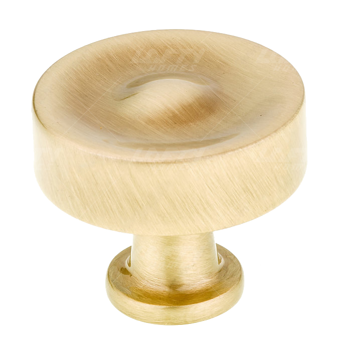 Traditional Metal Satin Brass Knob - 8855