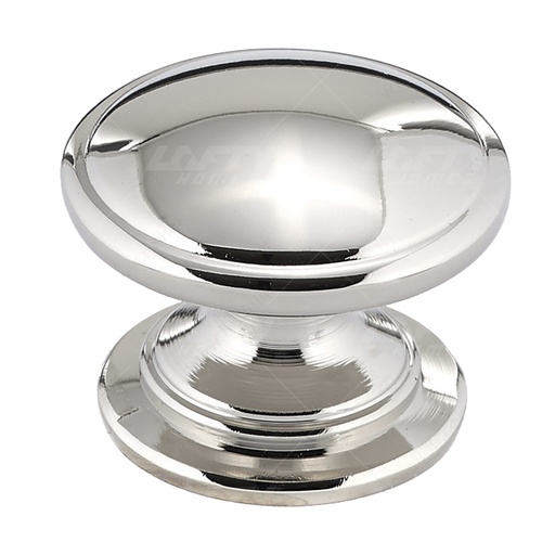 [BP80980180] Traditional Metal Polished Nickel Knob - 8098